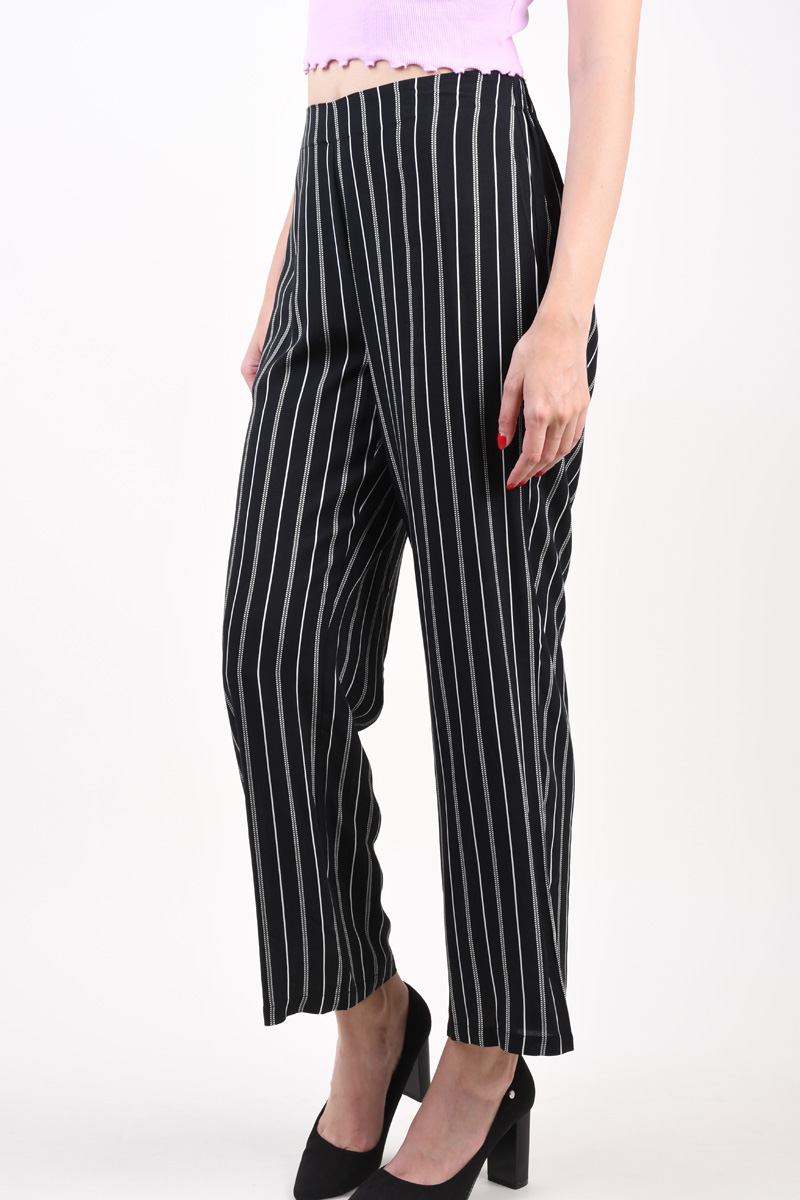 Pantaloni Dama Sunday 6635 Black/White Stripe